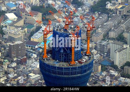 Luftaufnahme des Tokio-Himmelsbaums Stockfoto