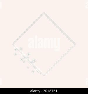 Elegantes Vorlagendesign mit kalligraphischen Gemälden und Blumen. Vektorhintergründe für Hochzeitseinladungen, Grußkarten, Geschichten aus sozialen Medien Stock Vektor