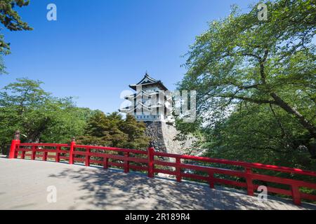 Schloss Hirosaki im Sommer Stockfoto