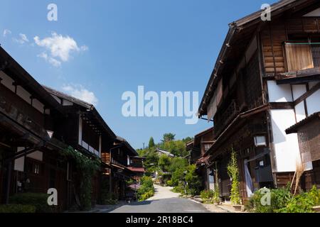 Die Stadt Tsumagojuku Stockfoto