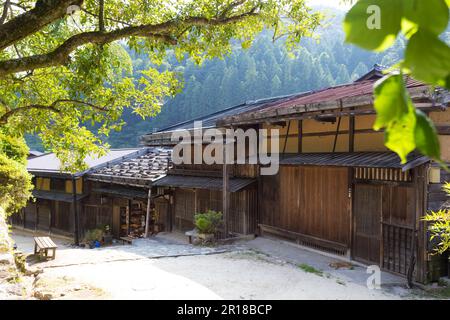 Die Stadt Tsumagojuku Stockfoto
