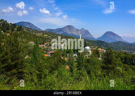 Geyikbayiri, Taurusgebirge, in der Nähe von Antalya, Türkei, türkisfarbene Küste Stockfoto