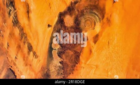 Die Schönheit des Planeten Erde. Digitale Optimierung. Elemente der NASA Stockfoto