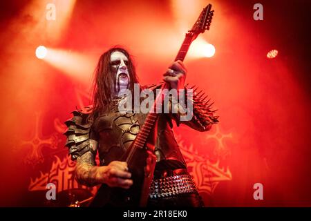 Oslo, Norwegen. 06., 2023. April. Die schwedische Schwarzmetallband Dark Funeral führt während des norwegischen Metallfestivals Inferno Metal Festival 2023 in Oslo ein Live-Konzert in Rockefeller auf. (Foto: Gonzales Photo - Terje Dokken). Stockfoto