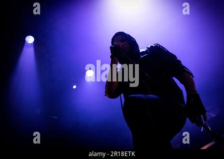 Oslo, Norwegen. 06., 2023. April. Die norwegische Black Metal Band Djevel führt während des norwegischen Metal Festivals Inferno Metal Festival 2023 in Oslo ein Live-Konzert in Rockefeller auf. (Foto: Gonzales Photo - Terje Dokken). Stockfoto