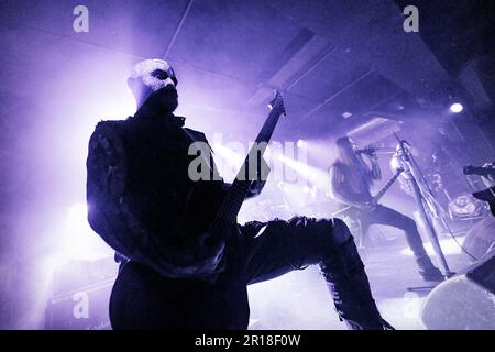 Oslo, Norwegen. 06., 2023. April. Die norwegische Black Metal Band Mork führt während des norwegischen Metal Festivals Inferno Metal Festival 2023 in Oslo ein Live-Konzert in Rockefeller auf. (Foto: Gonzales Photo - Terje Dokken). Stockfoto