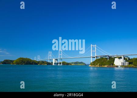 Kurushima-Brücke von Shimanami Kaido Stockfoto