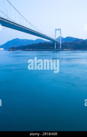 Kurushima-Brücke von Shimanami Kaido Stockfoto