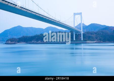 Kurushima-Brücke von Shimanami Kaido Stockfoto