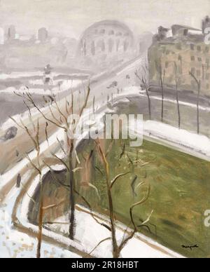 Albert Marquet, Paris, Le Pont-Neuf: Fin de la neige, Ölmalerei auf Leinwand, 1947 Stockfoto