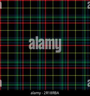 Aktivieren Sie das Kontrollkästchen Nahtloses Muster von Plaid Stock Vektor
