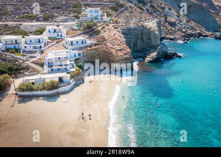 Agali Beach, Folegandros, Kykladen, Griechenland Stockfoto