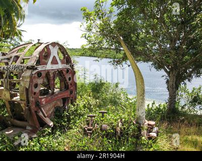 Warjunk in Bougainville Stockfoto