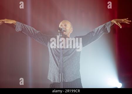 Mantua, Italien. 11. Mai 2023. Der italienische Sänger Biagio Antonacci tritt live in der Grana Padano Arena in Mantua für seine Palco Centrale Tour am 11. Mai 2023 in Mantua, Italien, auf. (Foto: Roberto Tommasini/NurPhoto) Kredit: NurPhoto SRL/Alamy Live News Stockfoto