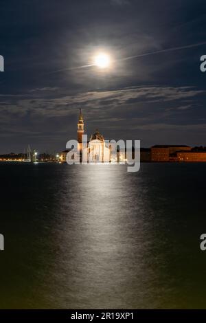 Palladios Kirche San Giorgio Maggiore in Venedig. Stockfoto