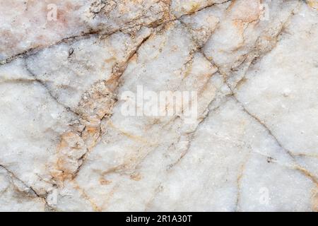 Weißer goldener Marmorhintergrund mit strukturiertem Muster und hochauflösendem Design für Umschlagsbücher oder Broschüren, Poster, Tapeten Stockfoto