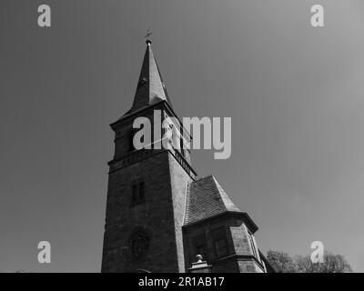 Saarbürog Stadt am saar Fluss Stockfoto