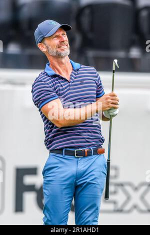 12. Mai 2023: Richard S. Johnson auf dem 17. Loch während der zweiten Runde des AT&T Byron Nelson Golfturniers auf der TPC Craig Ranch in McKinney, TX. Gray Siegel/CSM(Kreditbild: © Gray Siegel/Cal Sport Media) Stockfoto