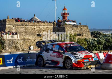 Porto, Portugal. 12. Mai 2023. 69 ROVANPERA Kalle (fin), HALTTUNEN Jonne (fin), Toyota Gazoo Racing WRT, Toyota GR Yaris Rally1 Hybrid, Action während der Rallye Portugal 2023, 5. Runde der WRC World Rally Championship 2023, vom 11. Bis 14. Mai 2023 in Porto, Portugal - Photo Paulo Maria/DPPI Credit: DPPI Media/Alamy Live News Stockfoto