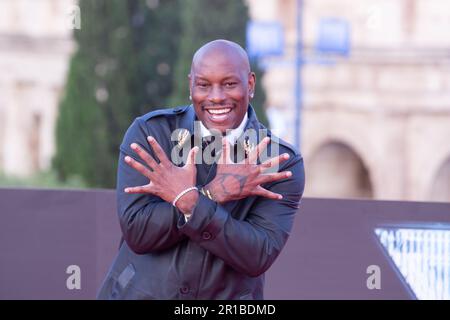Rom, Italien. 12. Mai 2023. Tyrese Gibson nimmt am 12. Mai 2023 an der Premiere des Films „Fast X“ vor dem Kolosseum in Rom Teil (Foto von Matteo Nardone/Pacific Press). Kredit: Pacific Press Media Production Corp./Alamy Live News Stockfoto