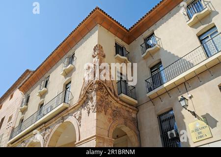 Hausfassade, Altstadt, Lorca, Murcia, Spanien Stockfoto