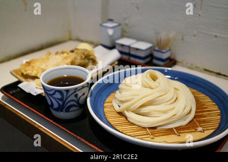 Dicker udon aus Kagawa Pref. Stockfoto