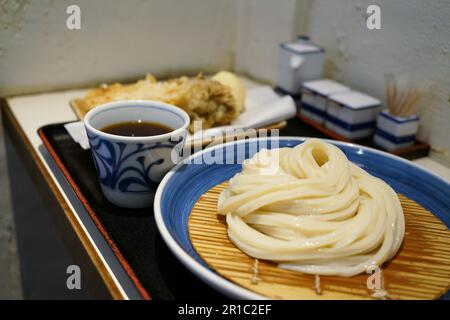 Dicker udon aus Kagawa Pref. Stockfoto