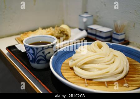 Dicker udon aus Kagawa Pref. Stockfoto