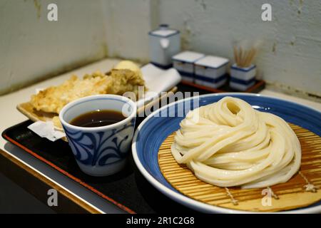 Dicker udon aus Kagawa Pref. Stockfoto