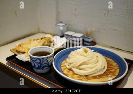 Dicker udon aus Kagawa Pref. Stockfoto