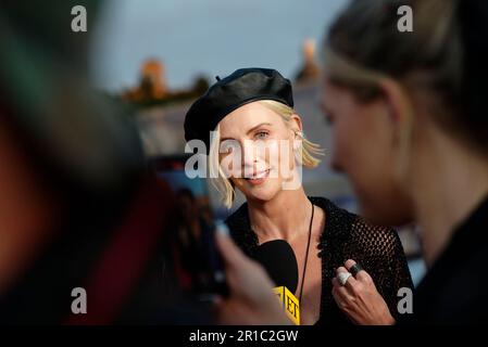 Charlize Theron nimmt am 12. Mai 2023 am „Fast X“ Premiere im Kolosseum in Rom Teil. Stockfoto