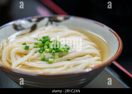 Dicker udon aus Kagawa Pref. Stockfoto