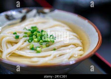 Dicker udon aus Kagawa Pref. Stockfoto