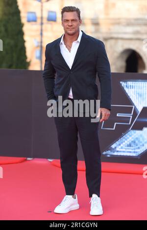 Rom, Italien. 12. Mai 2023. Alan Ritchson besucht The Universal Pictures präsentiert die „SCHNELLE X-Straße nach Rom“ auf der Colosseo, 12. Mai 2023 (Foto: AllShotLive/Sipa USA). Guthaben: SIPA USA/Alamy Live News Stockfoto