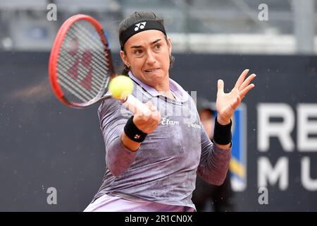 Rom, Italien. 13. Mai 2023. Caroline Garcia von Frankreich in Aktion während ihres Spiels gegen Camila Osorio von Kolumbien beim Internazionali BNL d'Italia Tennis Turnier im Foro Italico in Rom, Italien am 13. Mai 2023. Kredit: Insidefoto di andrea staccioli/Alamy Live News Stockfoto