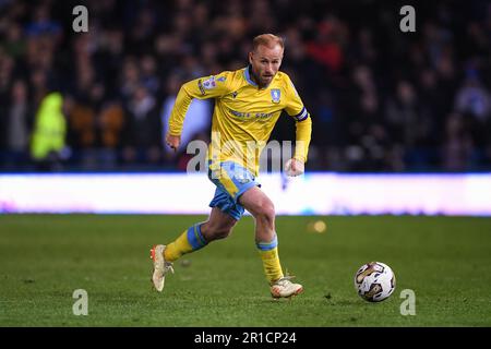 12. Mai 2023; London Road Stadium, Peterborough, Cambridgeshire, England; League One Play Off Football, Halbfinale, First Leg, Peterborough United gegen Sheffield Wednesday; Barry Bannon (Sheffield Wednesday) Stockfoto