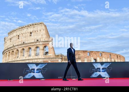 Khabi Lame nimmt am 12. 2023. Mai im Kolosseum in Rom (Italien) an der „Fast X“-Filmpremiere Teil, dem zehnten Film in der „Fast & Furious Saga“. Stockfoto