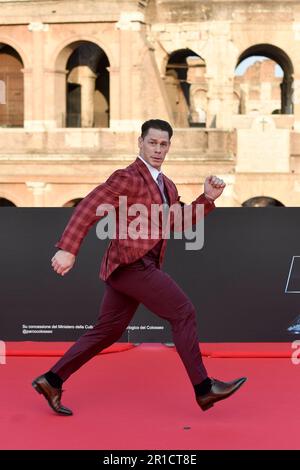 John Cena nimmt am 12. 2023. Mai im Kolosseum in Rom (Italien) an der „Fast X“-Filmpremiere Teil, dem zehnten Film in der „Fast & Furious Saga“. Stockfoto
