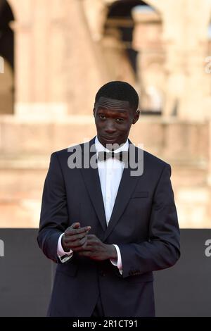 Khabi Lame nimmt am 12. 2023. Mai im Kolosseum in Rom (Italien) an der „Fast X“-Filmpremiere Teil, dem zehnten Film in der „Fast & Furious Saga“. Stockfoto