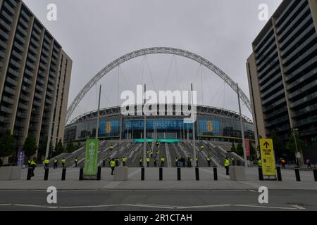 Allgemeiner Blick auf Wembley während des Vanarama National League Play-Off-Finales zwischen Chesterfield und Notts County im Wembley Stadium, London am Samstag, den 13. Mai 2023. (Foto: Scott Llewellyn | MI News) Guthaben: MI News & Sport /Alamy Live News Stockfoto