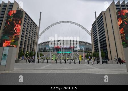 Allgemeiner Blick auf Wembley während des Vanarama National League Play-Off-Finales zwischen Chesterfield und Notts County im Wembley Stadium, London am Samstag, den 13. Mai 2023. (Foto: Scott Llewellyn | MI News) Guthaben: MI News & Sport /Alamy Live News Stockfoto