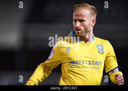 12. Mai 2023; London Road Stadium, Peterborough, Cambridgeshire, England; League One Play Off Football, Halbfinale, First Leg, Peterborough United gegen Sheffield Wednesday; Barry Bannon (Sheffield Wednesday) Stockfoto