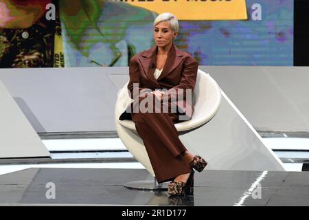 Mailand, Italien. 13. Mai 2023. Mailand, TV-Show 'TV Talk' - Malika Ayane Kredit: Unabhängige Fotoagentur/Alamy Live News Stockfoto