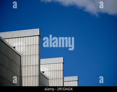 Bau eines Industriegebäudes auf der Leipziger Altmesse Stockfoto