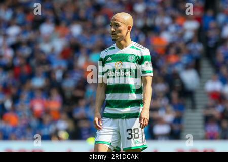 Glasgow, Großbritannien. 13. Mai 2023. Die Rangers spielten Celtic im Ibrox Stadium, Glasgow, Schottland, Großbritannien, in ihrem vorletzten Heimspiel der Saison und besiegten Celtic 3 - 0. Die Tore wurden von Todd Cantwell, Rangers 13 (5 Minuten), John Souttar, Rangers 16 (34 Minuten) und Fashion Sakala Rangers 30 (70 Minuten), Credit: Findlay/Alamy Live News, geschossen Stockfoto