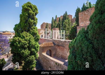 Festung Alcazaba - Malaga, Andalusien, Spanien Stockfoto