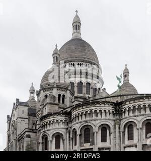 Nahaufnahme von Sacre Coeur in Paris Frankreich Stockfoto