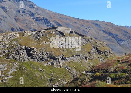 Fort von La Variselle in Haute Maurienne Savoie Stockfoto