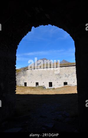 Fort von La Variselle in Haute Maurienne Savoie Stockfoto