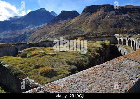 Fort von La Variselle in Haute Maurienne Savoie Stockfoto